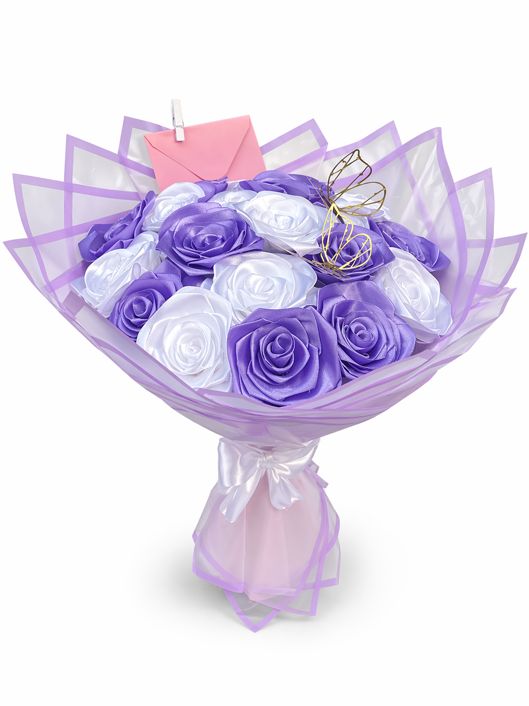 Velvet Ivory Rose Bouquet