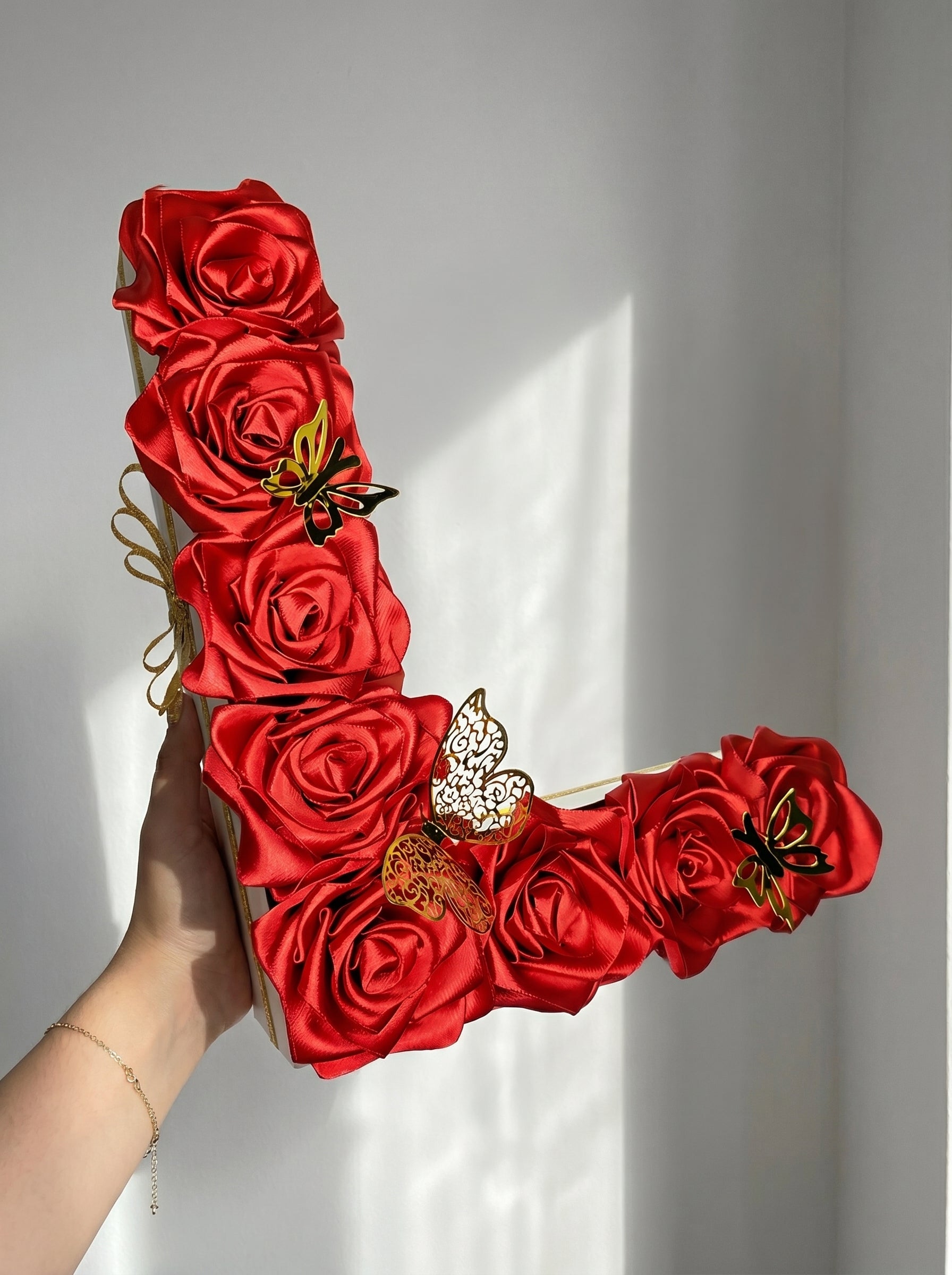 Custom Letter Rose Arrangement