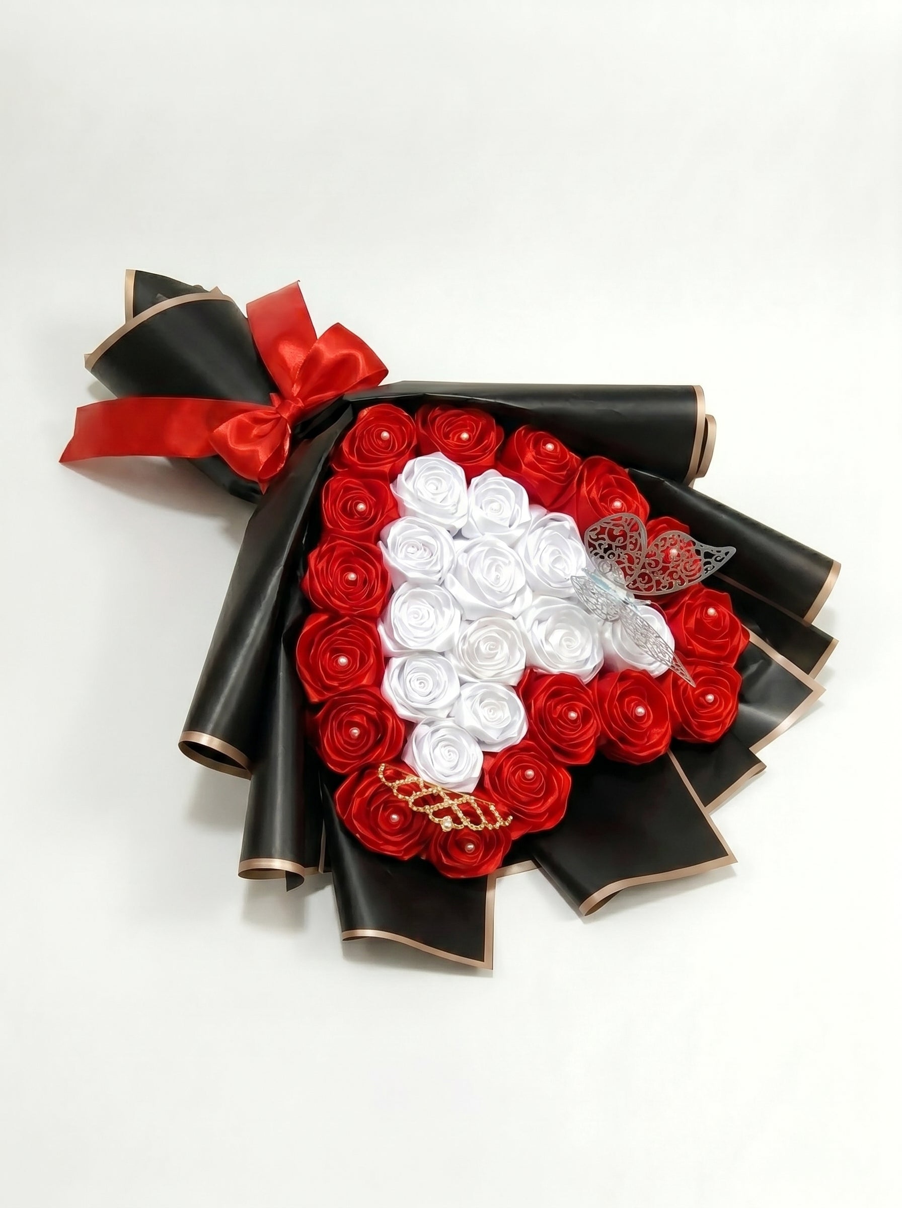 Forever Yours Red and White Bouquet