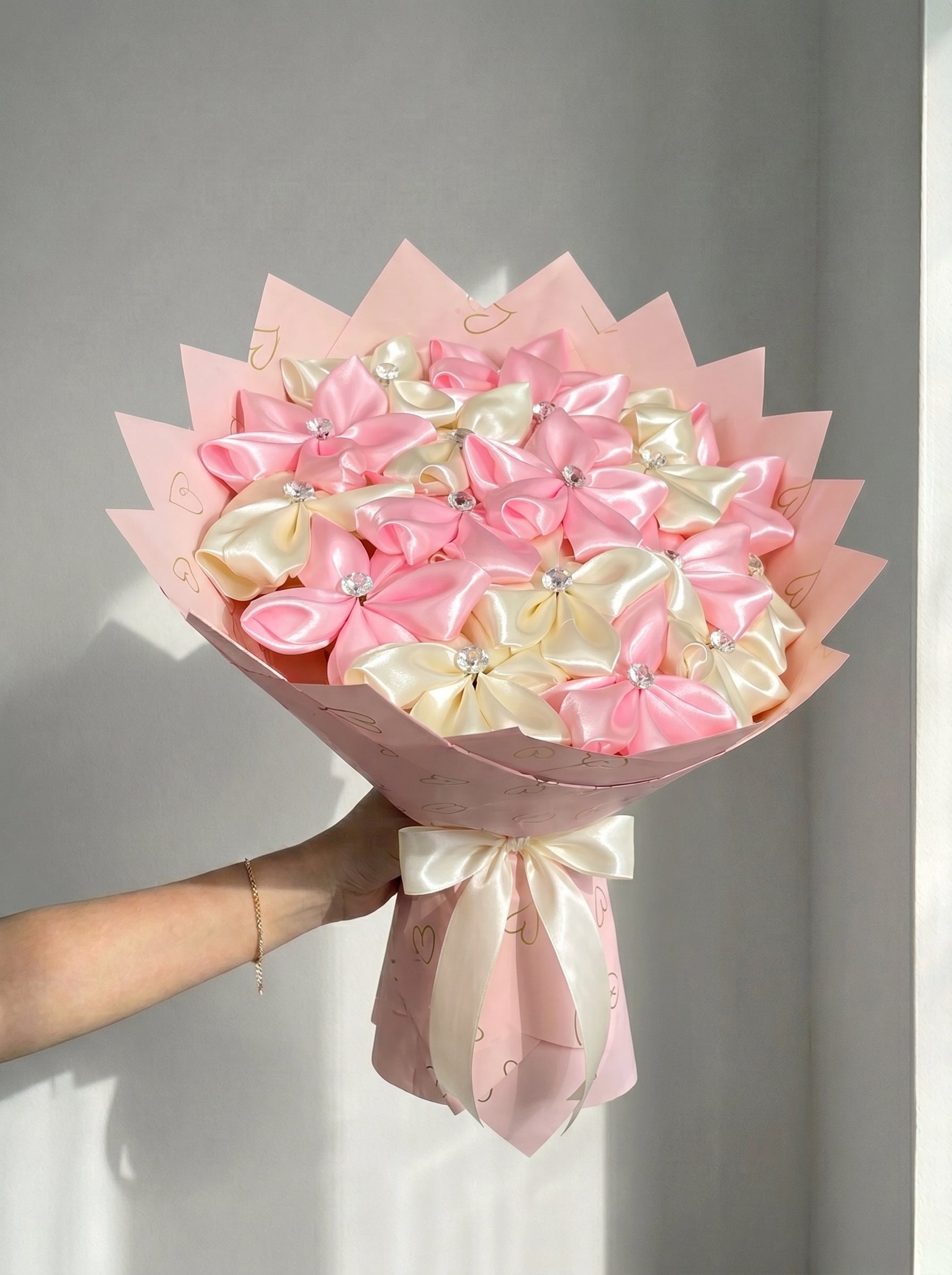 Soft Bloom pink and creamy Bouquet