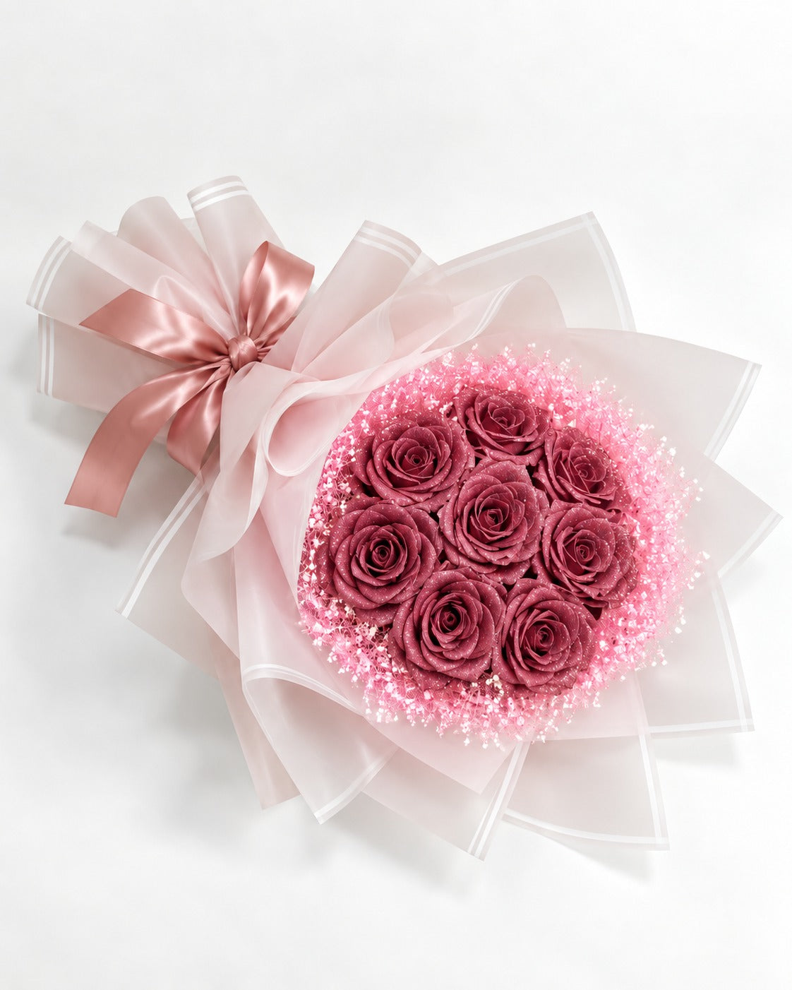 Blush Sparkle Rose Bouquet