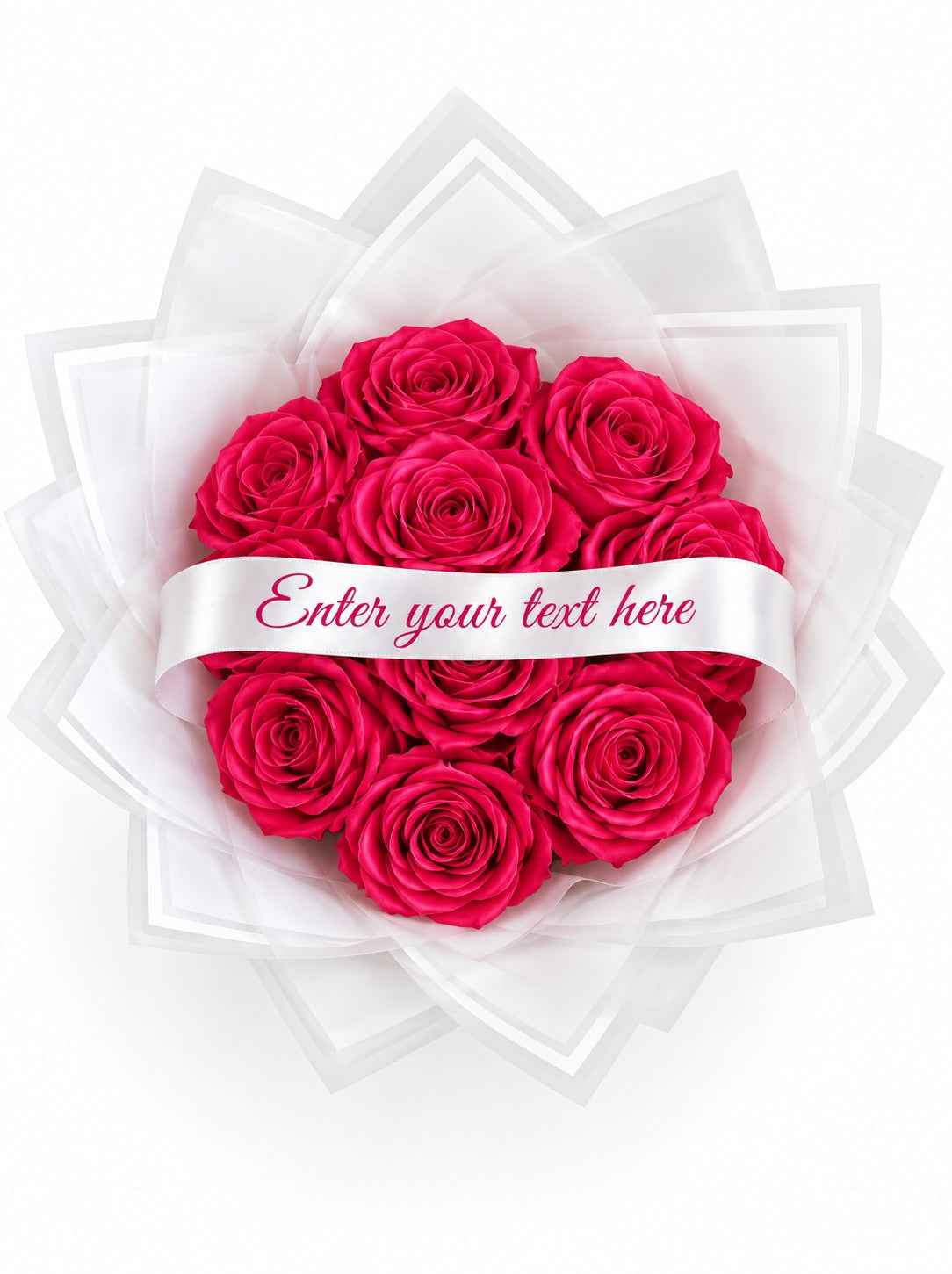 Blush Romance Handcrafted Ribbon Rose Bouquet
