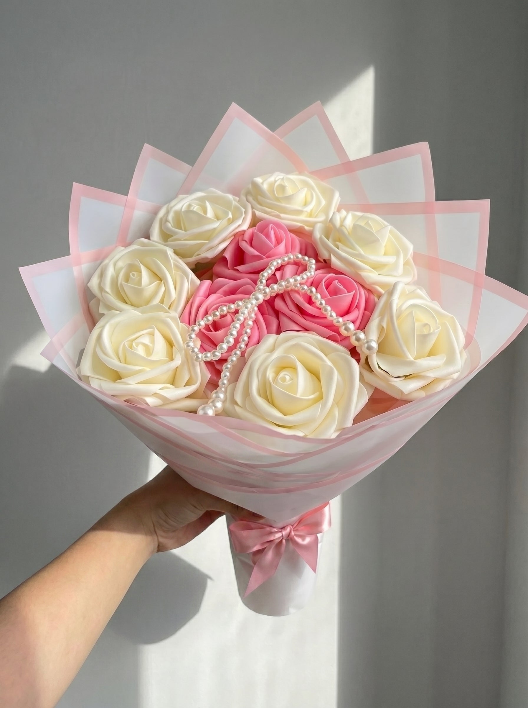 Rosy Cream and pink Bouquet